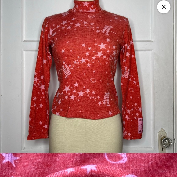 Tops - Y2K Angel Blue Top